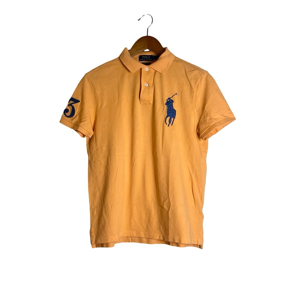 Polo Ralph Lauren custom slim fit orange polo shirt